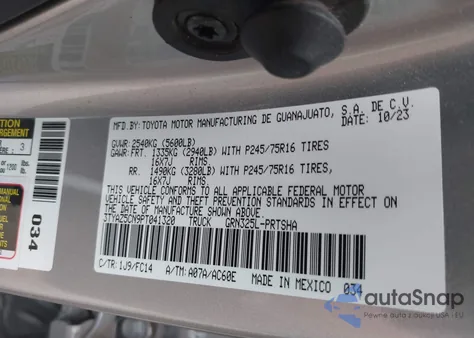 2023 Toyota Tacoma Sr5 V6 from USA, damaged, VIN 3TYAZ5CN9PT041320